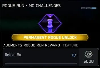 Rogue Run Mo reward: Augments permanent unlock for defeating Mo