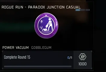 Power Vacuum GobbleGum reward for completing Round 15 on Paradox Junction Casual