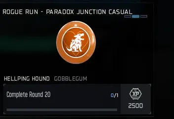 Hellping Hound GobbleGum reward for completing Round 20 on Paradox Junction Casual