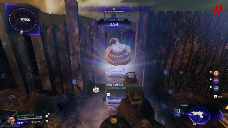 Rare Pumpkin pedestal reward in BO7 Rogue Run on Paradox Junction