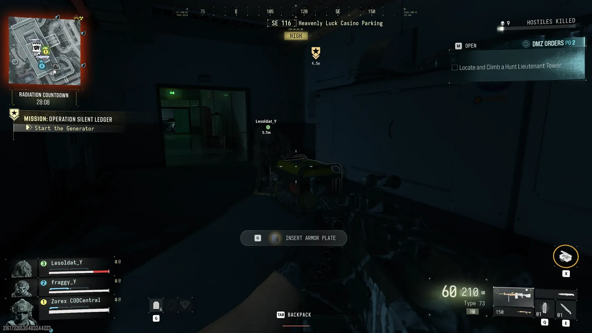 Yellow generator in a dark room of the Heavenly Luck Casino Parking during Operation Silent Ledger