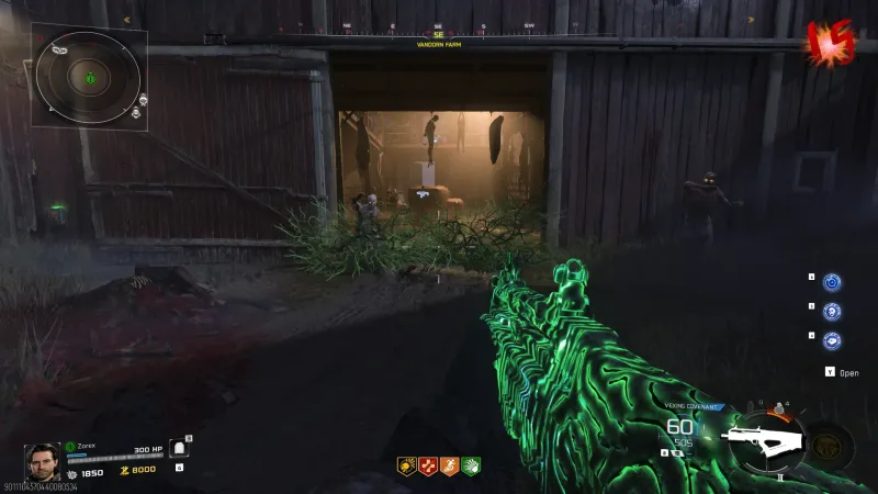 The Urticant Major augment for Toxic Growth in Black Ops 7 Zombies