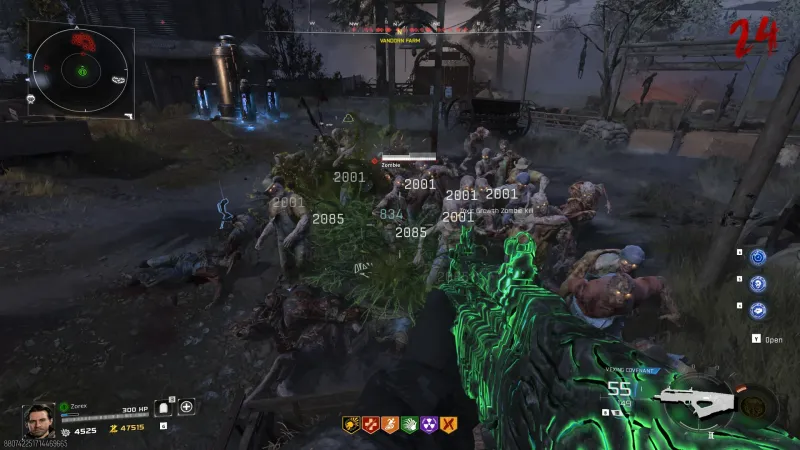 The Pollination Major augment selected on Toxic Growth in Black Ops 7 Zombies