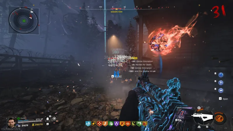 The Fireball Major augment for Wild Fire in Black Ops 7 Zombies