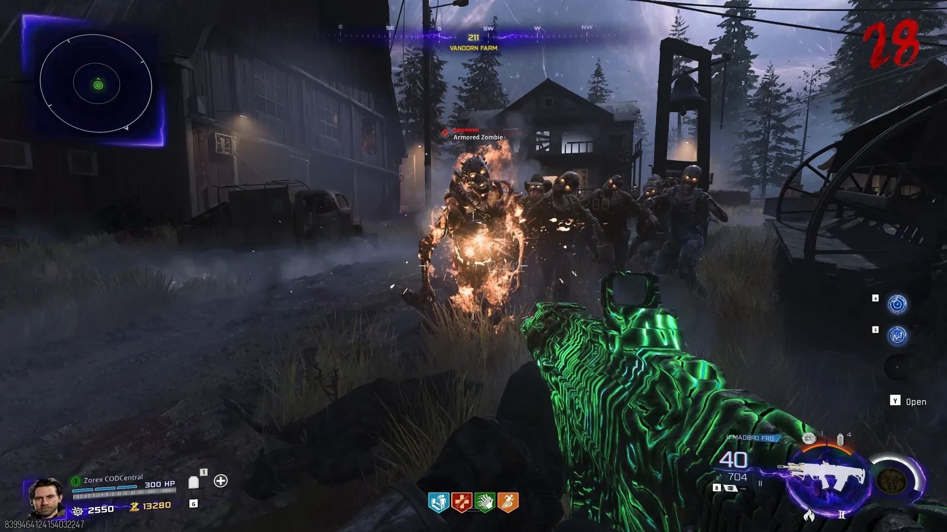 Thermite major augment screen in BO7 Zombies