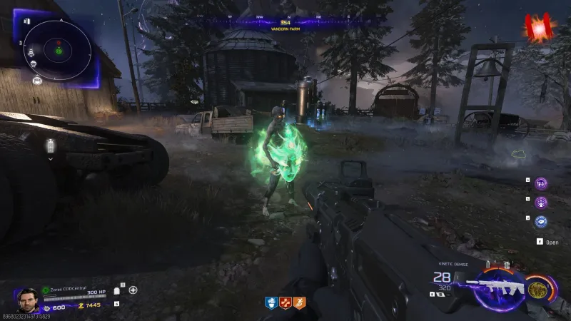 Zombie Sitter holding the last zombie in the round alive in Black Ops 7 Zombies