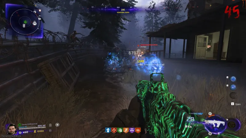 Wisp Tea active with no Major augment equipped in Black Ops 7 Zombies