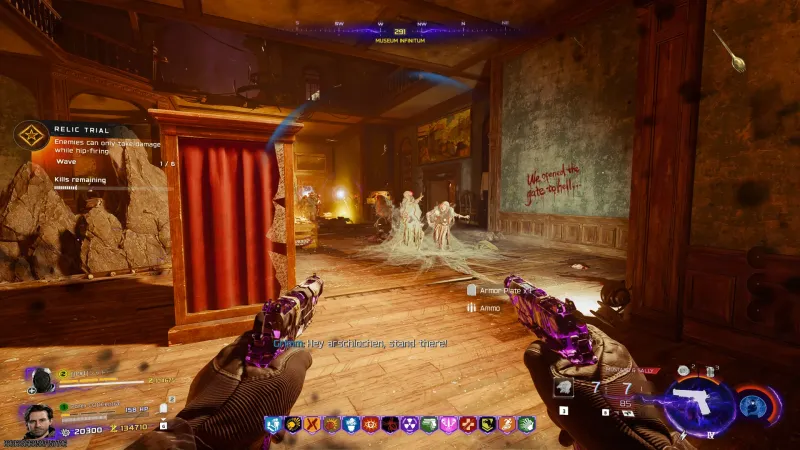 Wave 1 of 6 of the Golden Spork relic trial with akimbo Mustang and Sally